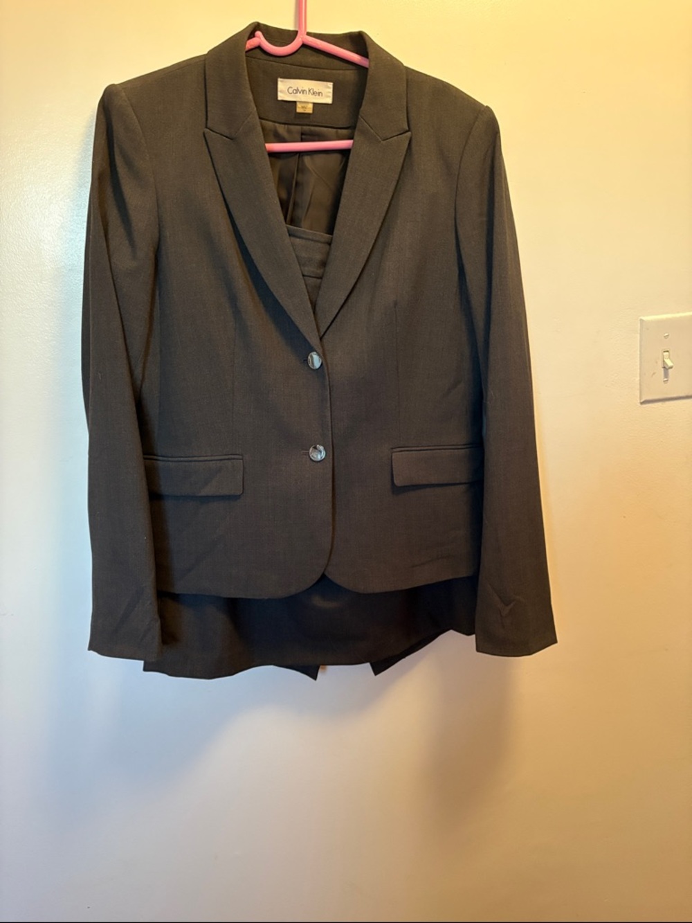 Calvin Klein Women's Dark Gray 3 piece suit.
